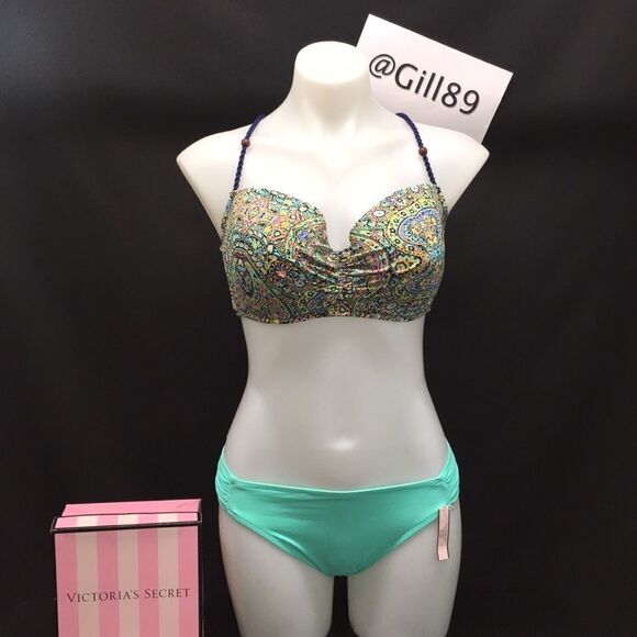 🔥Victoria's Secret Swimsuit 2 pc 36DD //Large New #8 - Picture 2 of 9